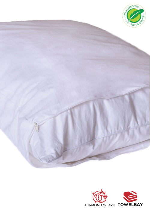 White King Pillow Protector Zippered (21" X 36")