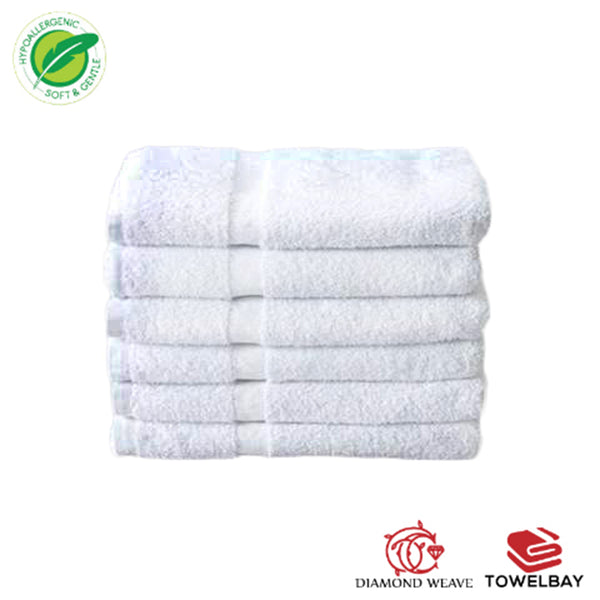 Shield White Hand Towel (15" x 25")