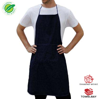 Bib Aprons - with No Pocket in Various Colors - Spun Polyester